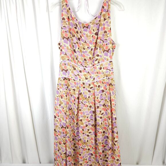 Studio 1 Womens Size 14 Colorful Sleeveless Floral Dress W/ Purple Blazer Jacket - Picture 4 of 13